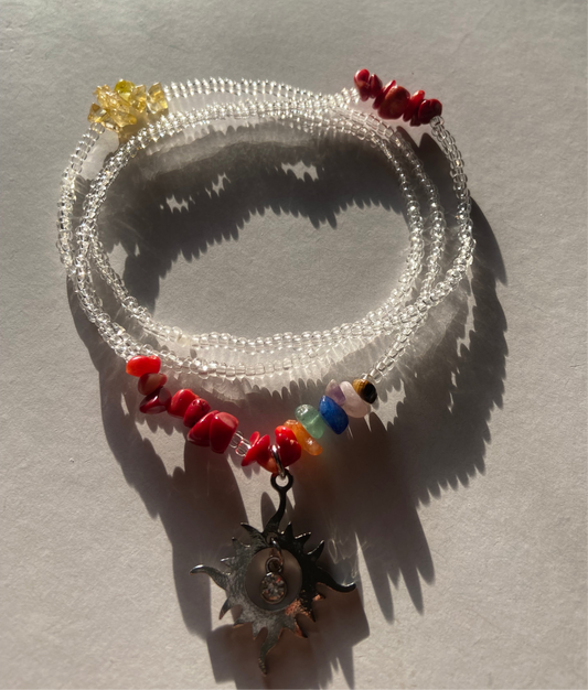 Custom Rainbow Waistbead