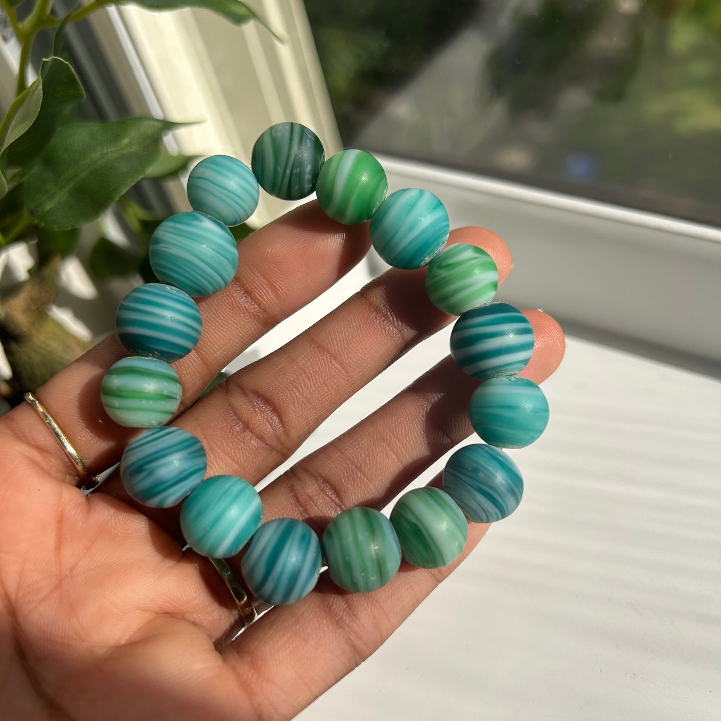 Ocean bead bracelet