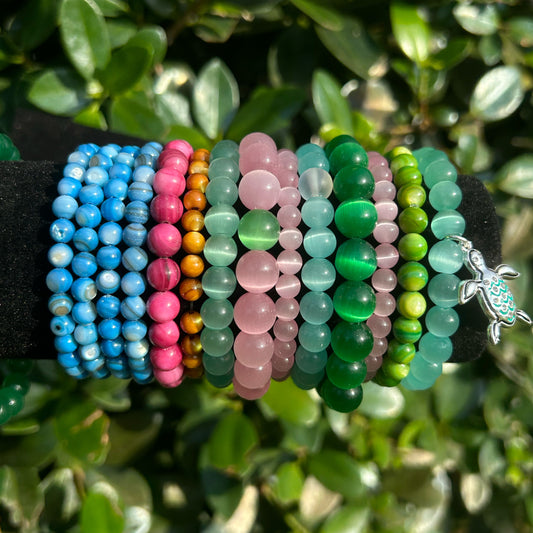 Shell & Cat’s Eye Bracelets 4MM,6MM,8MM & 10MM