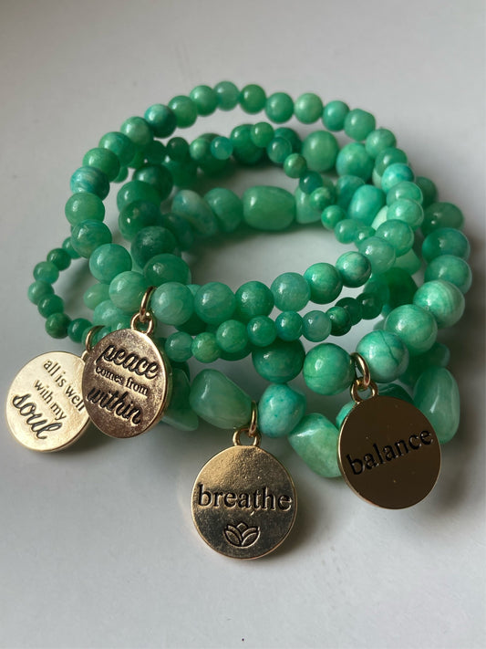 Green Mint Quartz Set