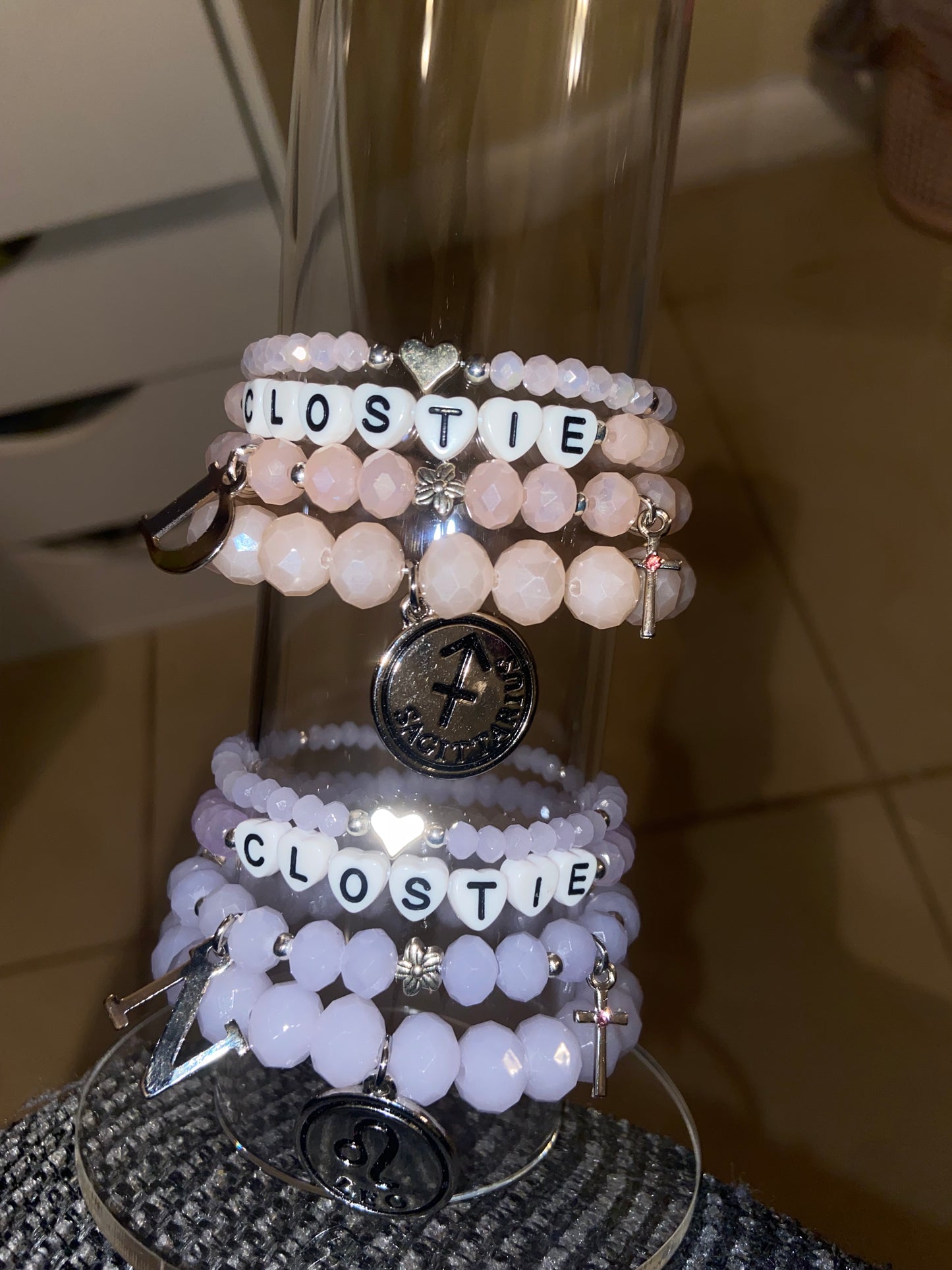 Custom Matching Bracelets. 2 sets of 4