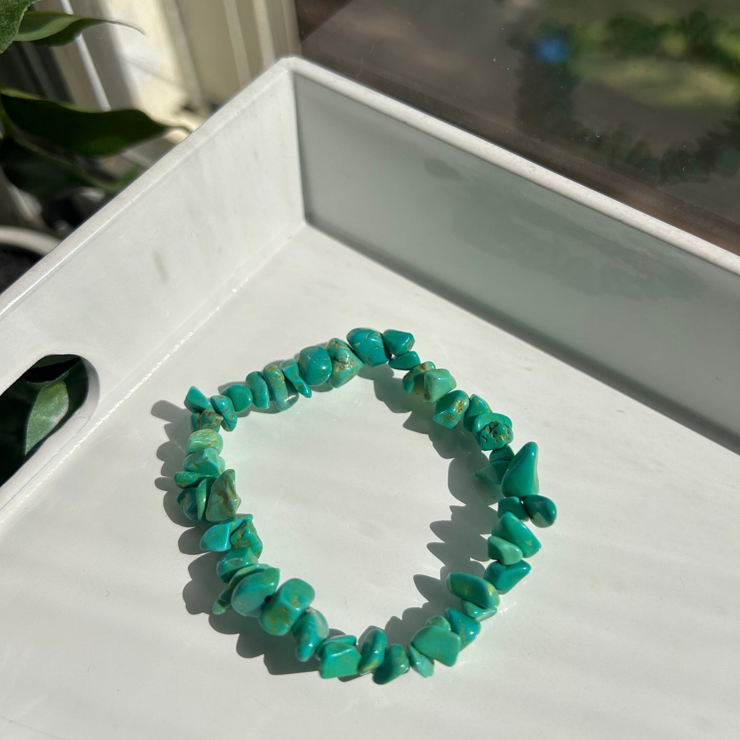 Green natural bracelet 