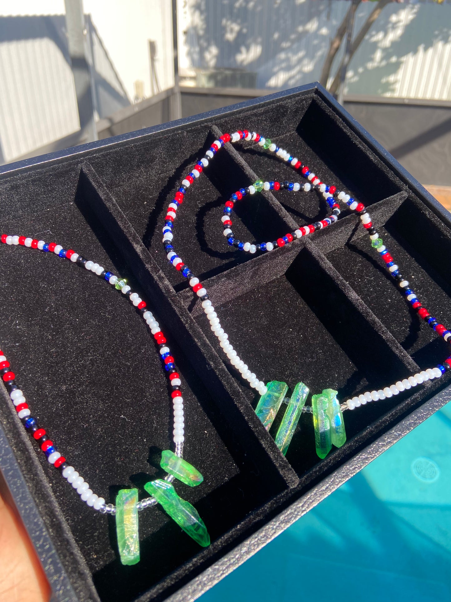 Custom Matching Crystal Waistbead & Necklace Set